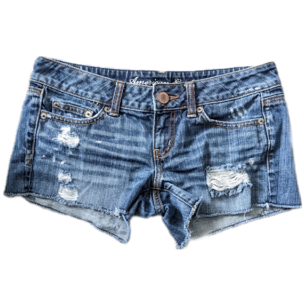 AMERICAN EAGLE Distressed Denim Shorts